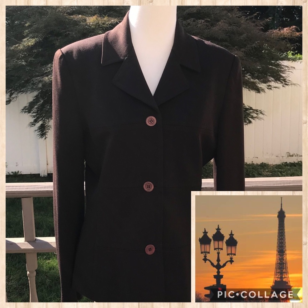Vintage Vertigo Blazer made in France 🇫🇷 
17” p to p